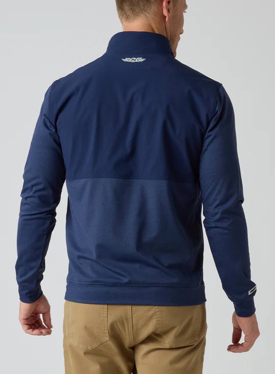 Harding Hybrid Quarter Zip - New Indigo
