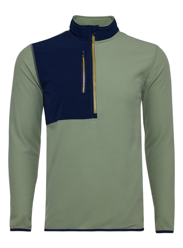 Moonstone Quarter Zip - Moss