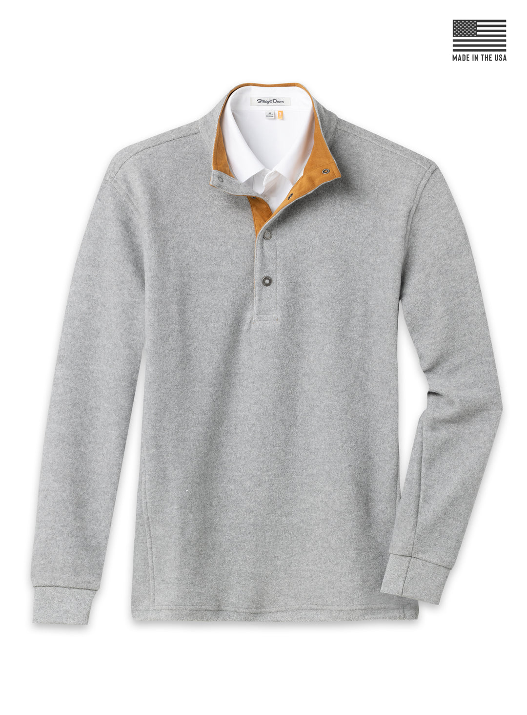 Leucadia Quarter Snap Pullover - Light Charcoal