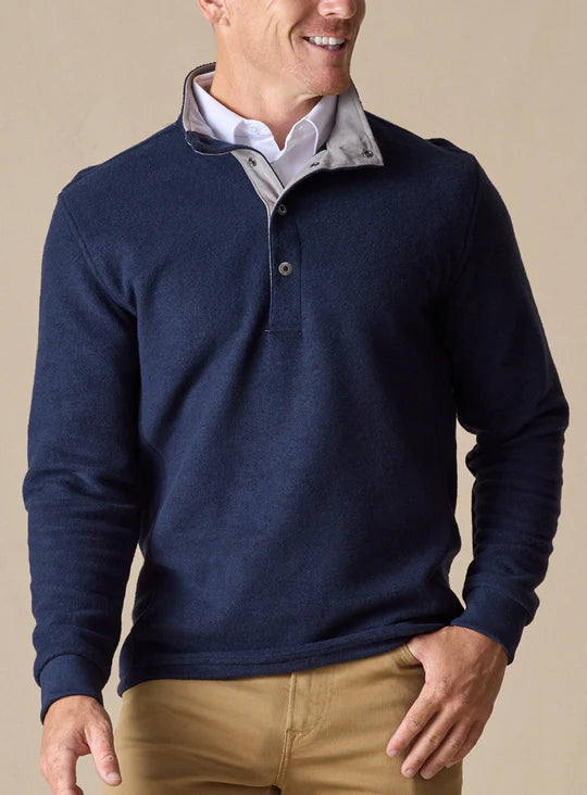 Leucadia Quarter Snap Pullover - Indigo