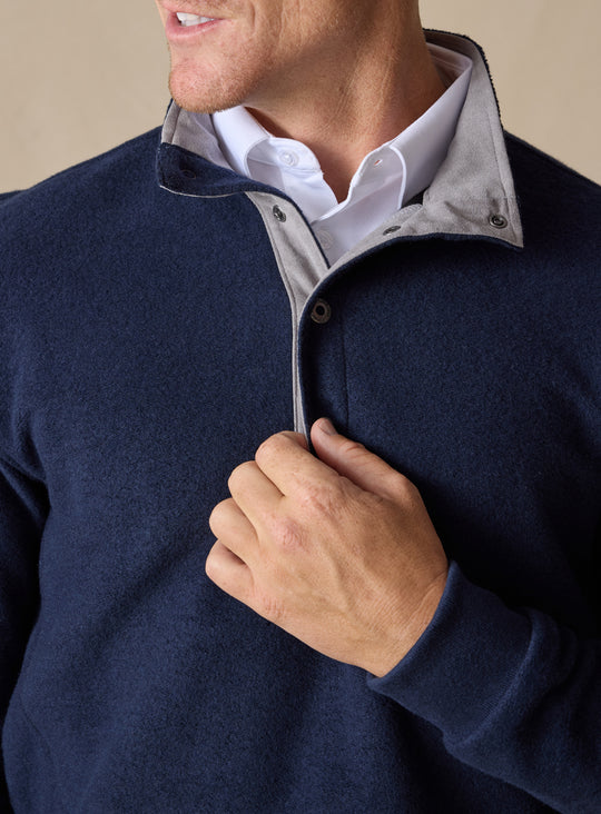 Leucadia Quarter Snap Pullover - Indigo
