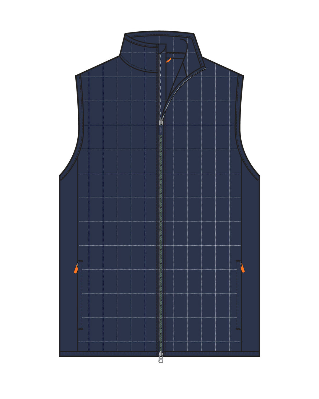 Big Horn Quilted Vest - New Indigo