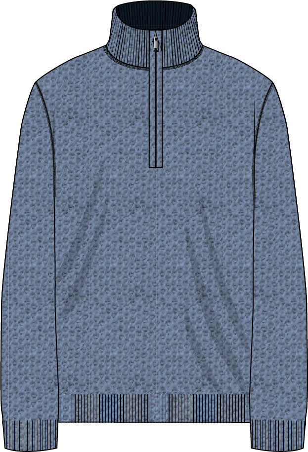 The Club Merino Wool 1/4 Zip Sweater - Willow