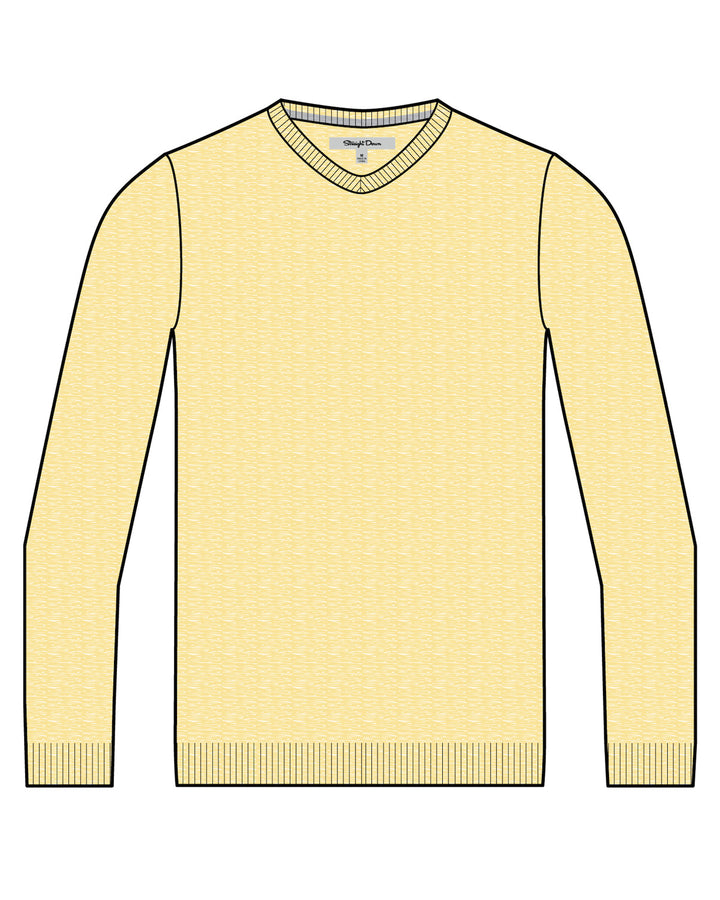 Connery V-Neck Sweater - Palmer Yellow