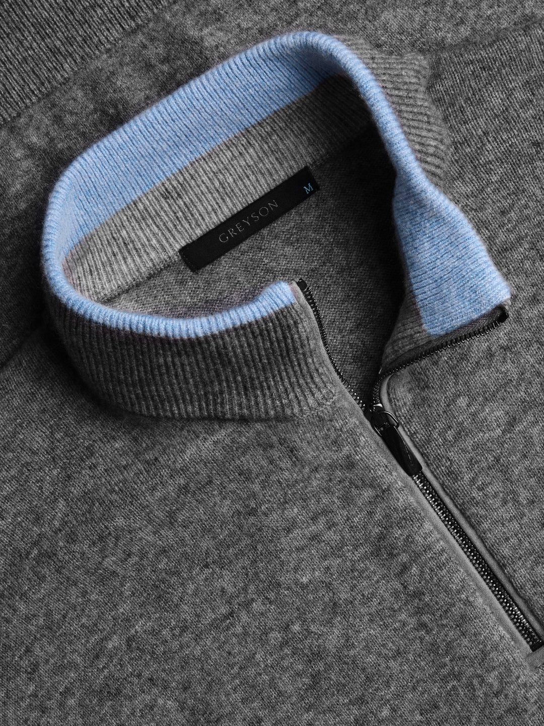 Sebonack 1/4 Zip Sweater - Dark Grey Heather