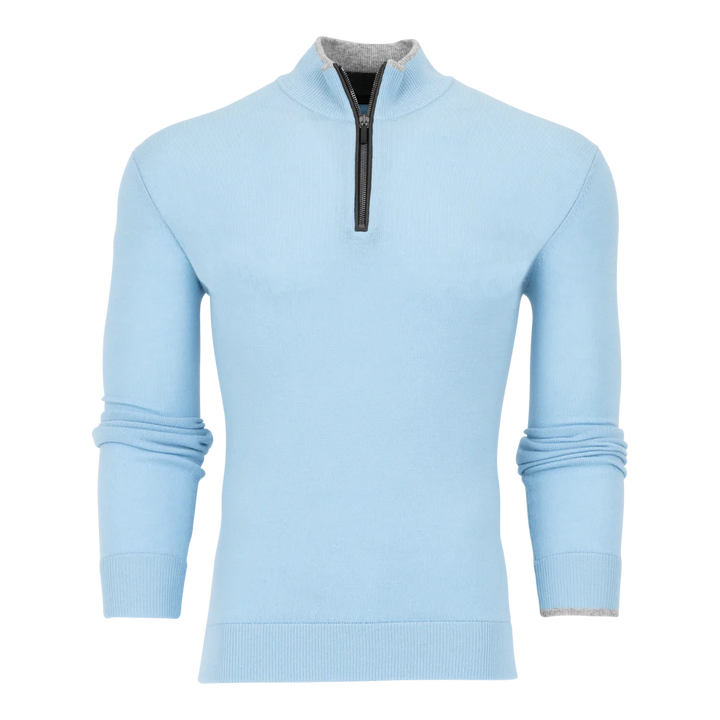 Sebonack 1/4 Zip Sweater - Wolf Blue