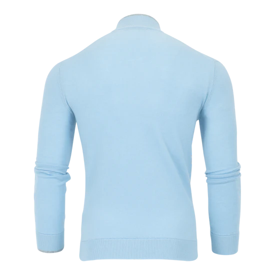 Sebonack 1/4 Zip Sweater - Wolf Blue