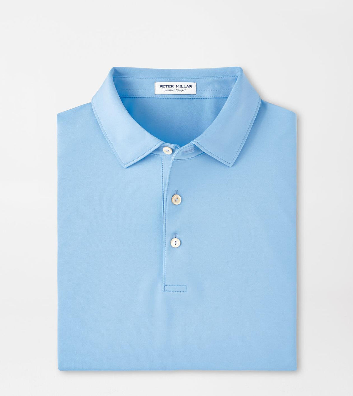 Solid Performance Jersey Polo - Cottage Blue