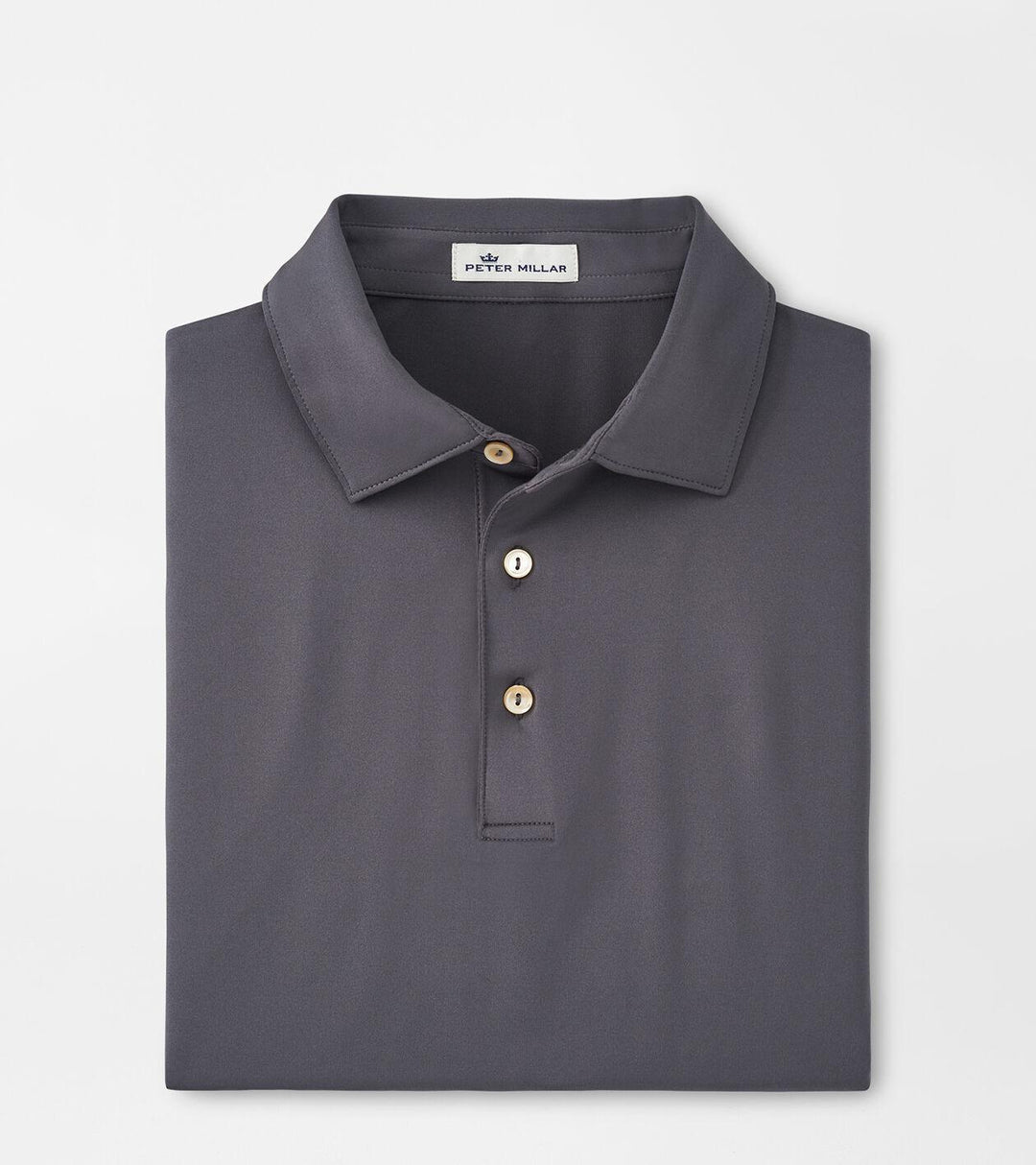Solid Performance Jersey Polo - Iron