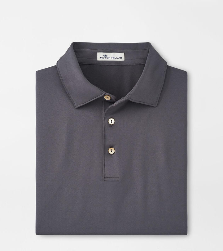 Solid Performance Jersey Polo - Iron