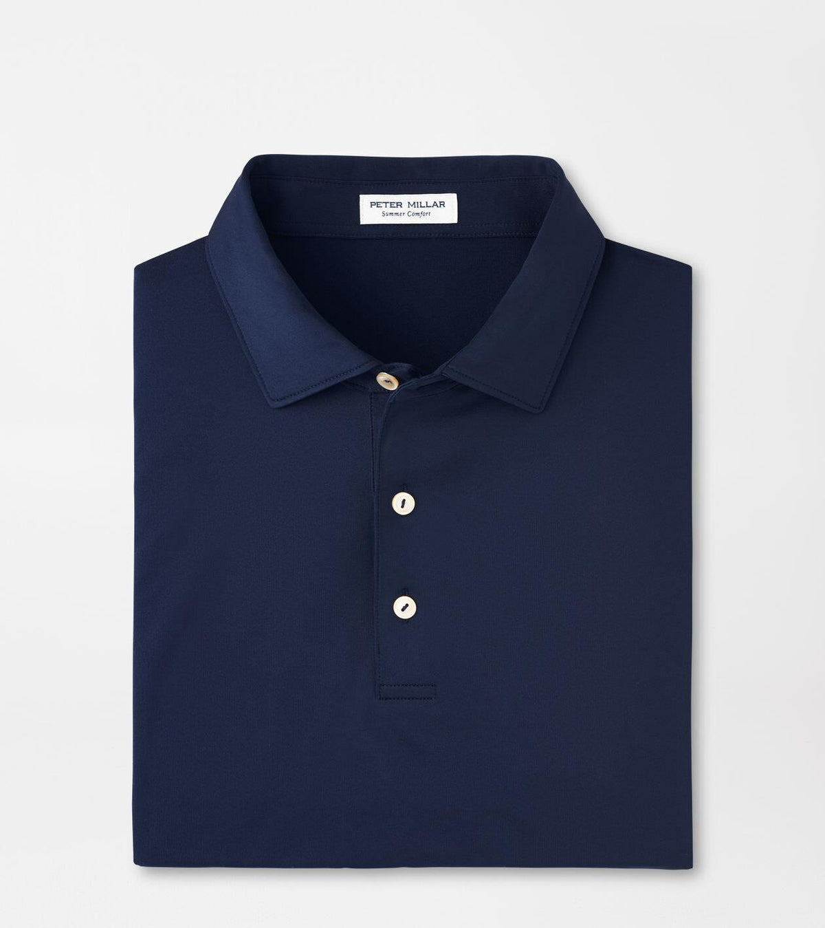 Solid Performance Jersey Polo - Navy