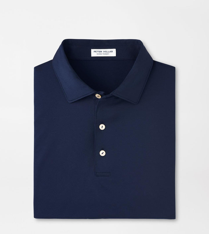 Solid Performance Jersey Polo - Navy