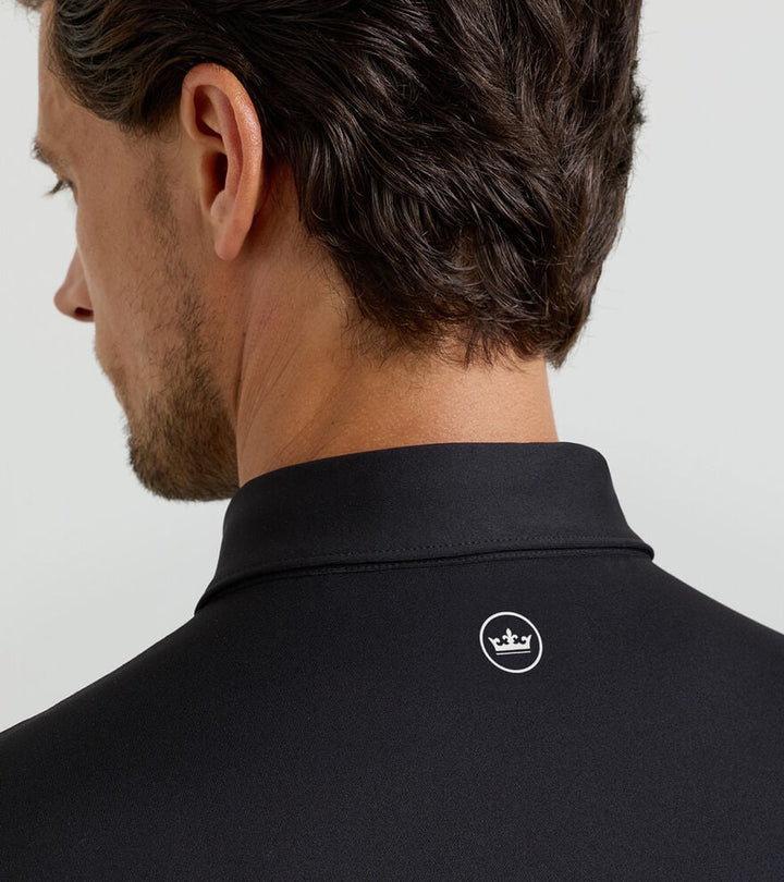 Solid Performance Jersey Polo - Black