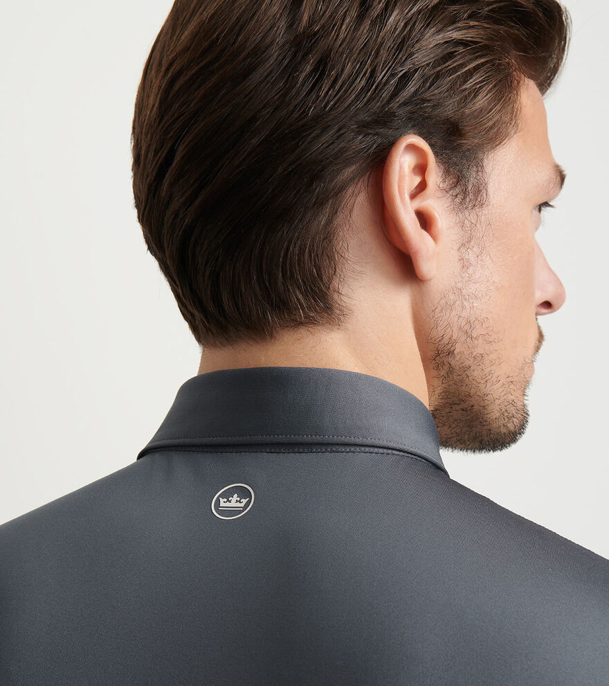 Solid Performance Jersey Polo - Iron