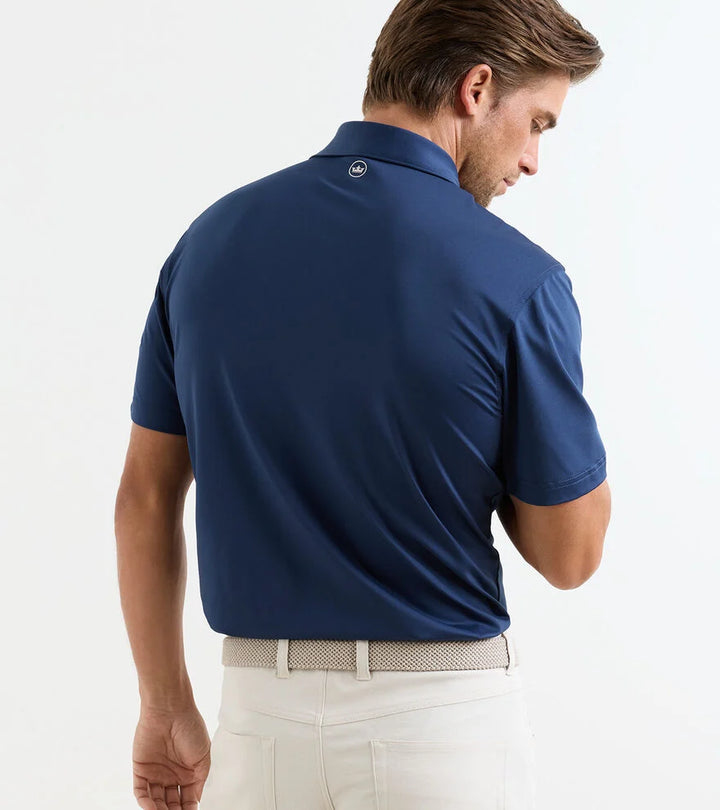 Solid Performance Jersey Polo - Navy