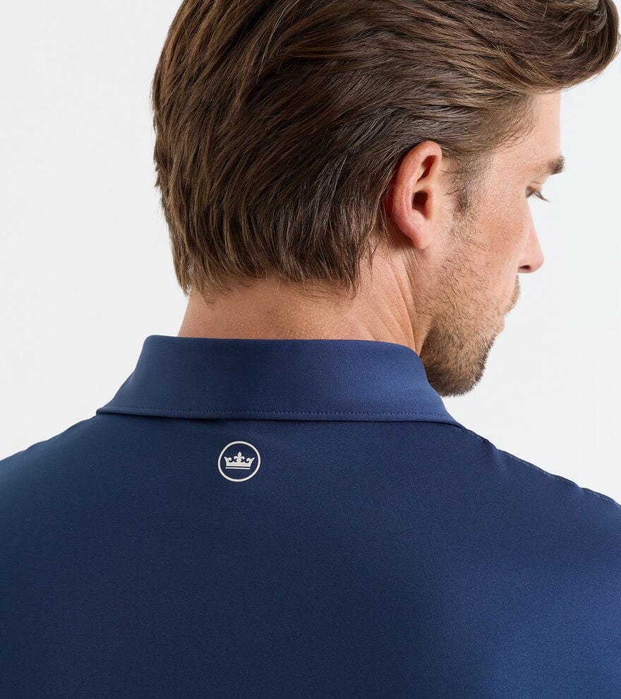 Solid Performance Jersey Polo - Navy