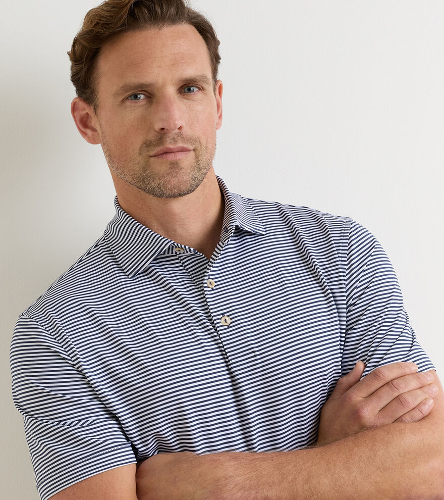 Hales Performance Jersey Polo - Navy