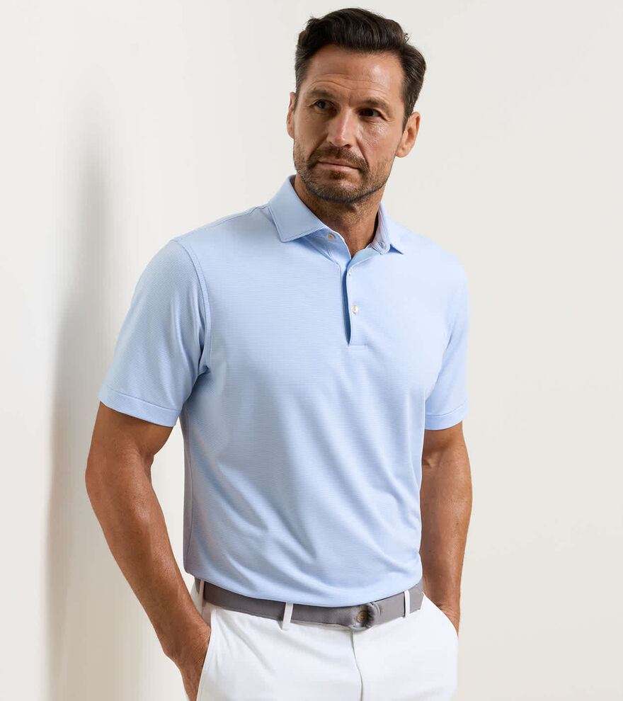 Jubilee Performance Jersey Polo - Cottage Blue