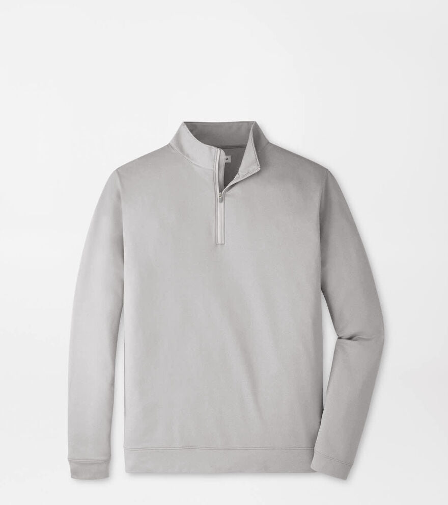 Perth Melange Performance Quarter-Zip - Gale Grey
