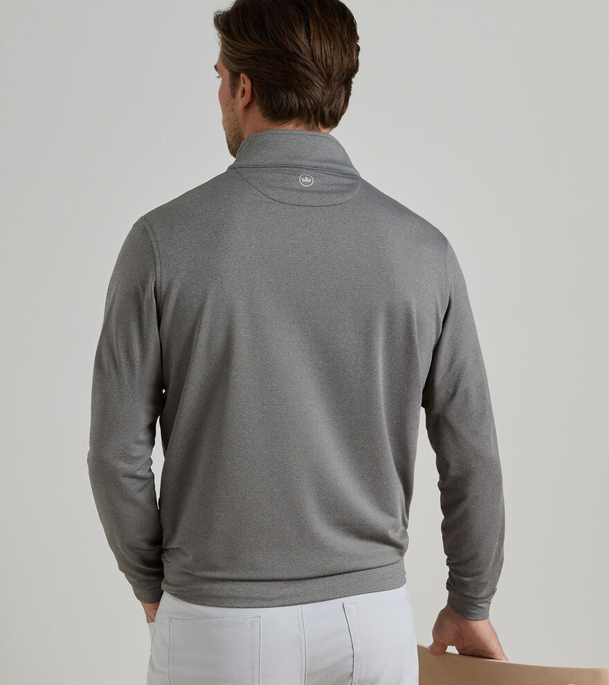 Perth Melange Performance Quarter-Zip - Smoke