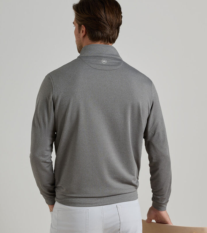 Perth Melange Performance Quarter-Zip - Smoke