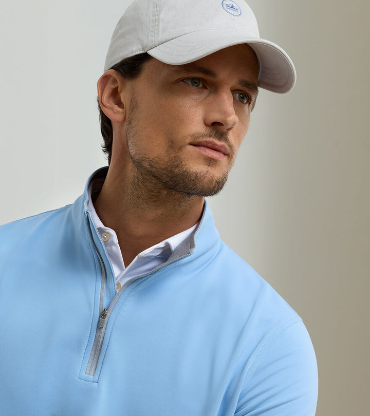 Perth Performance Quarter-Zip - Cottage Blue