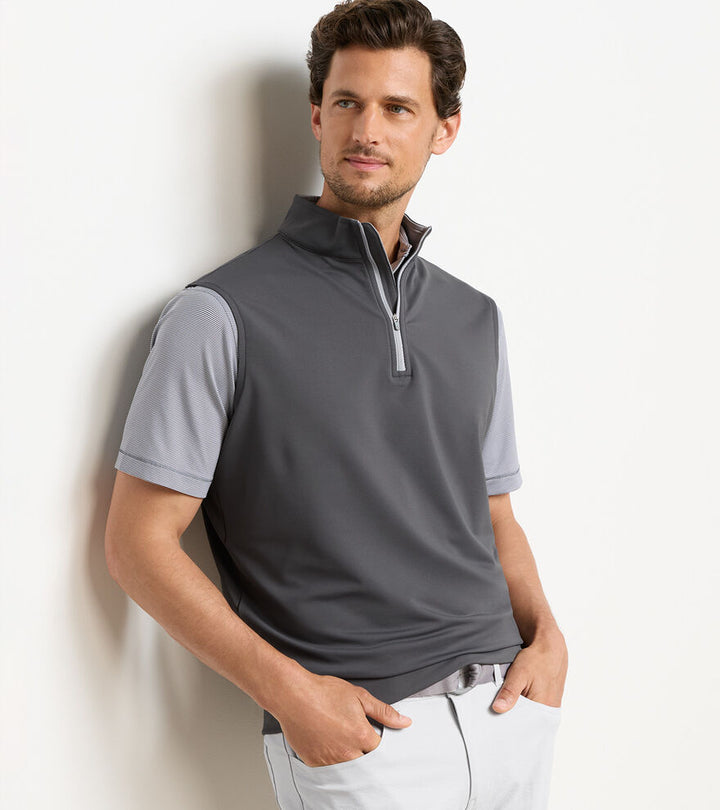 Galway Performance Quarter-Zip Vest - Iron