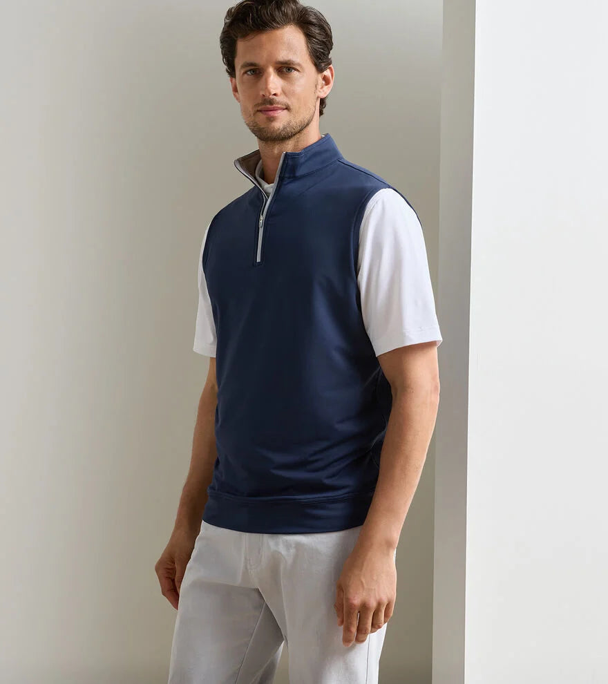 Galway Performance Quarter-Zip Vest - Navy