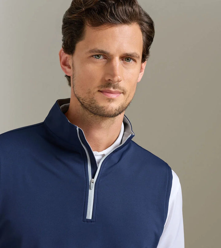 Galway Performance Quarter-Zip Vest - Navy