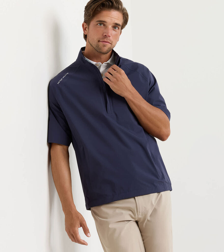 Shield Short Sleeve Rain Shell - Navy