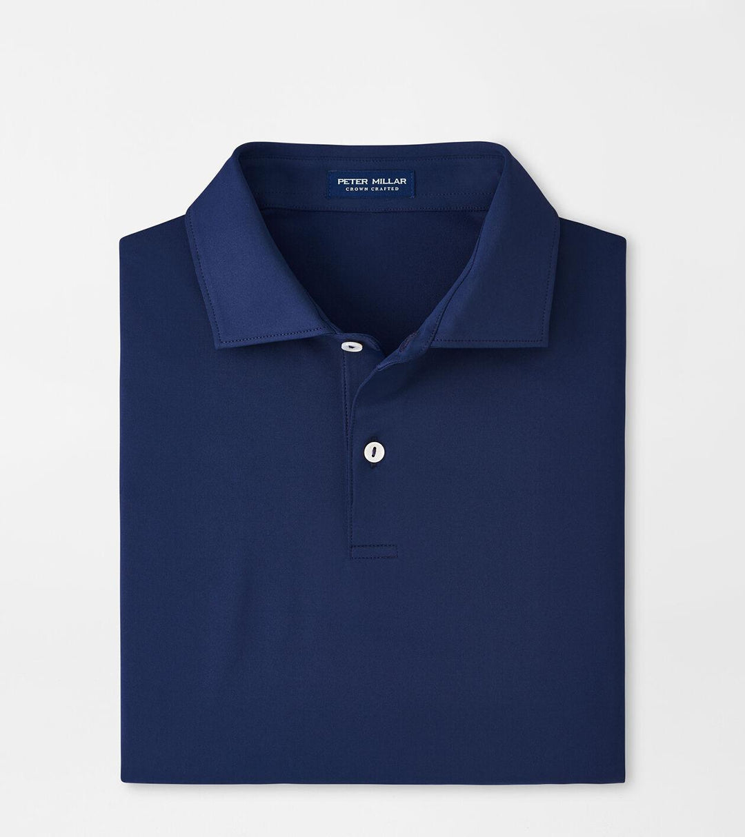 Solid Performance Jersey Polo - Navy