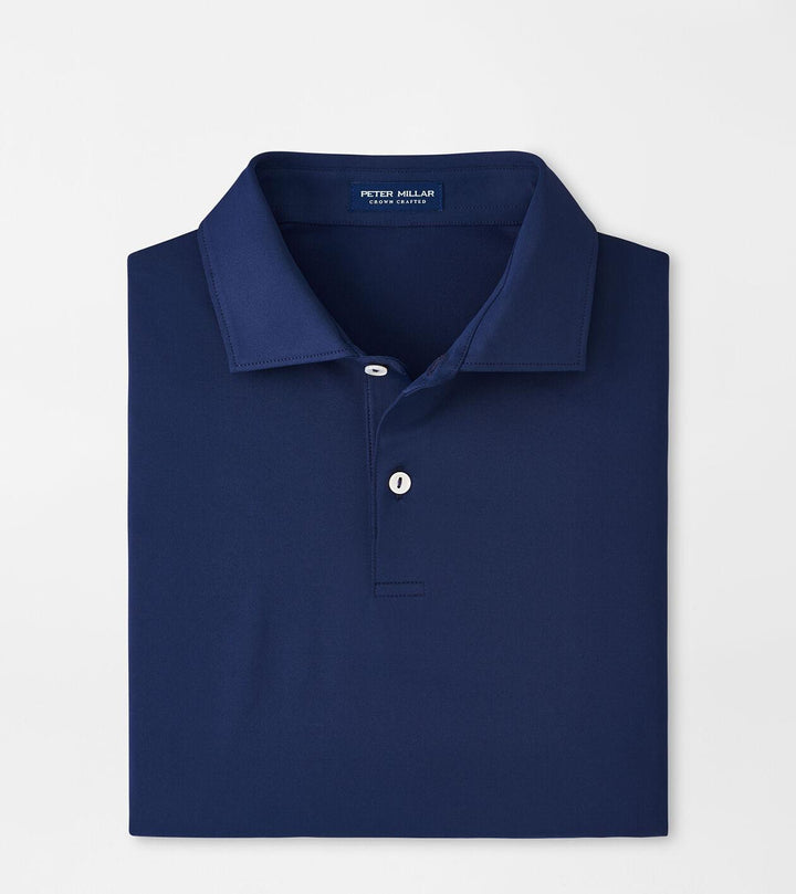Solid Performance Jersey Polo - Navy