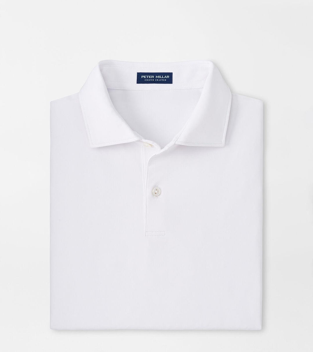 Solid Performance Jersey Polo - White