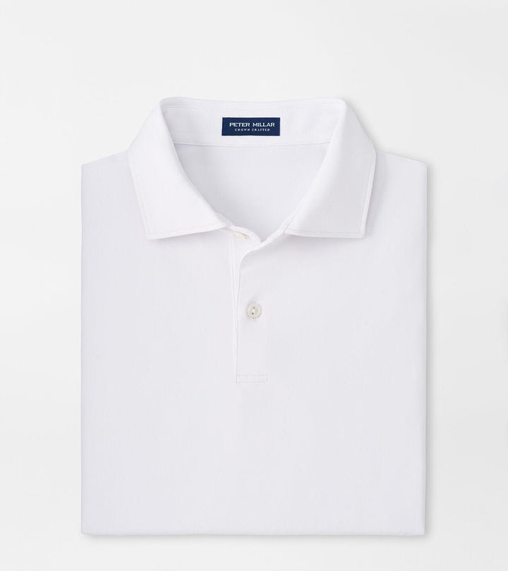 Solid Performance Jersey Polo - White