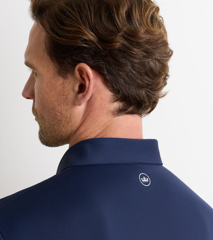 Solid Performance Jersey Polo - Navy