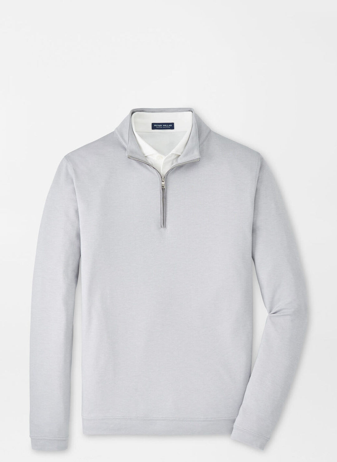 Albatross Cotton-Blend Pique Quarter-Zip - Gale Grey