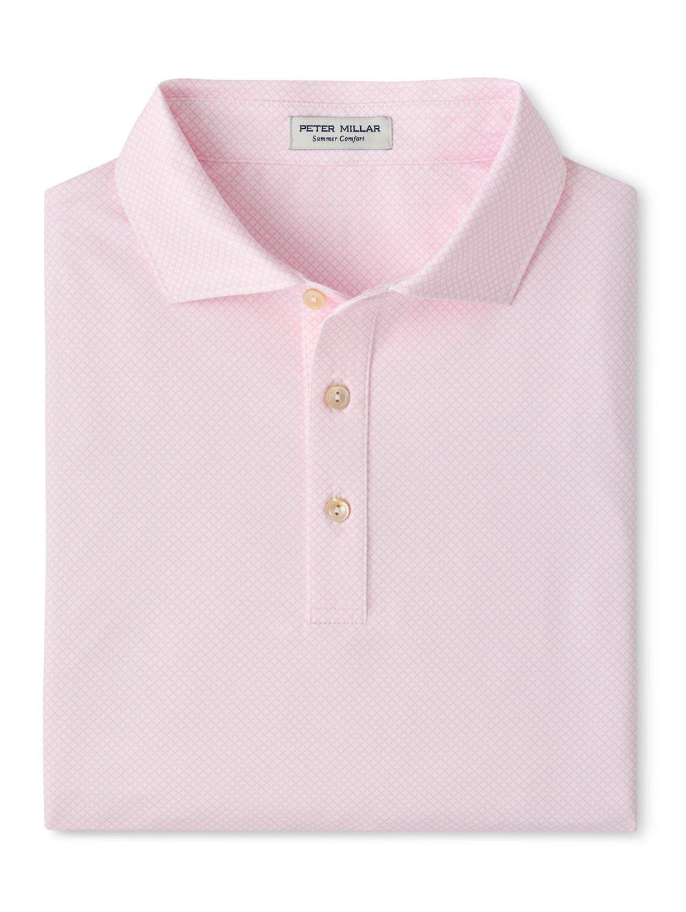 Fulton Performance Jersey Polo - Sean Self Collar - White