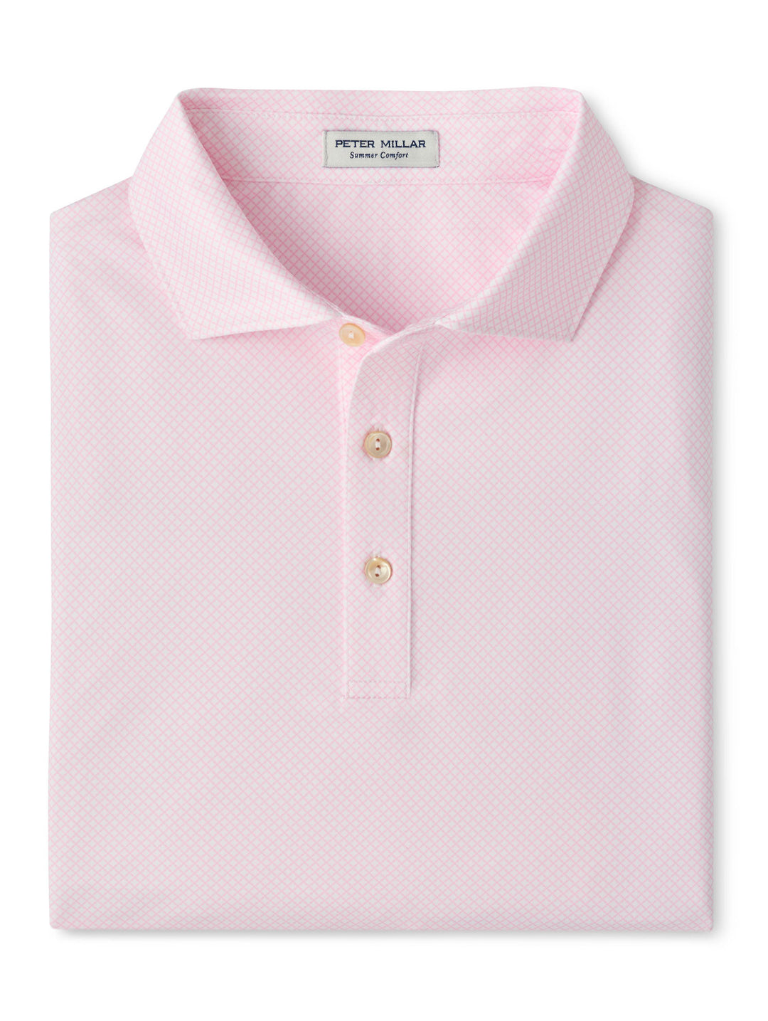 Fulton Performance Jersey Polo - Sean Self Collar - White