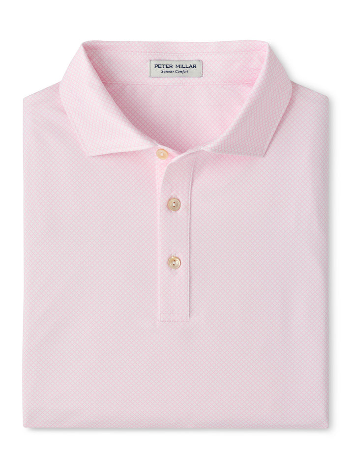 Fulton Performance Jersey Polo - Sean Self Collar - White