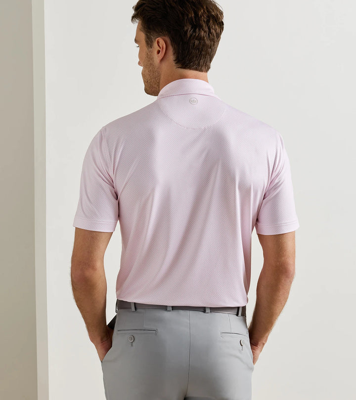 Fulton Performance Jersey Polo - Sean Self Collar - White