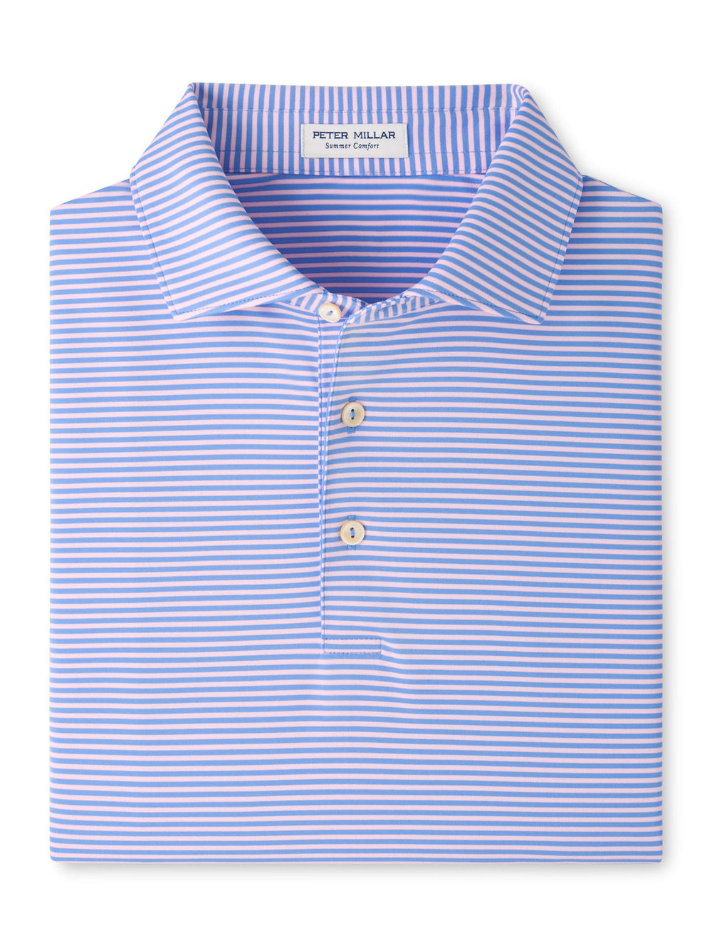 Hales Performance Jersey Polo - Sean Self Collar - Estate Blue