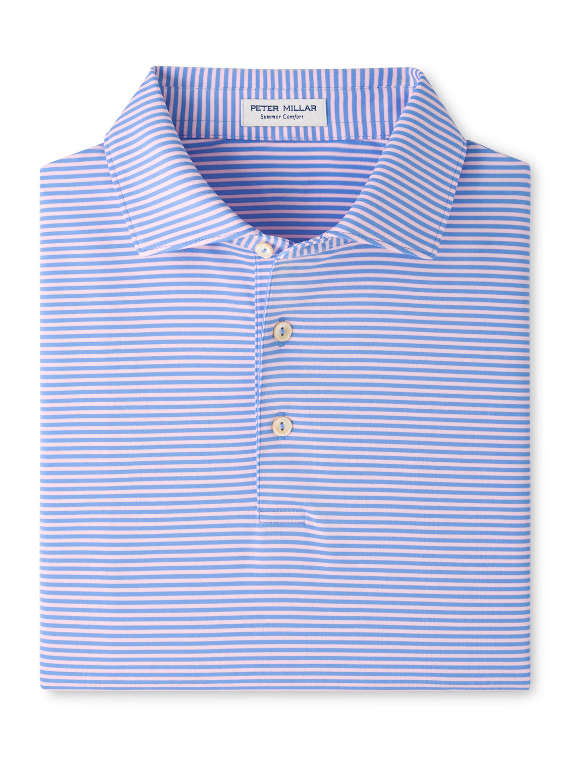 Hales Performance Jersey Polo - Sean Self Collar - Estate Blue