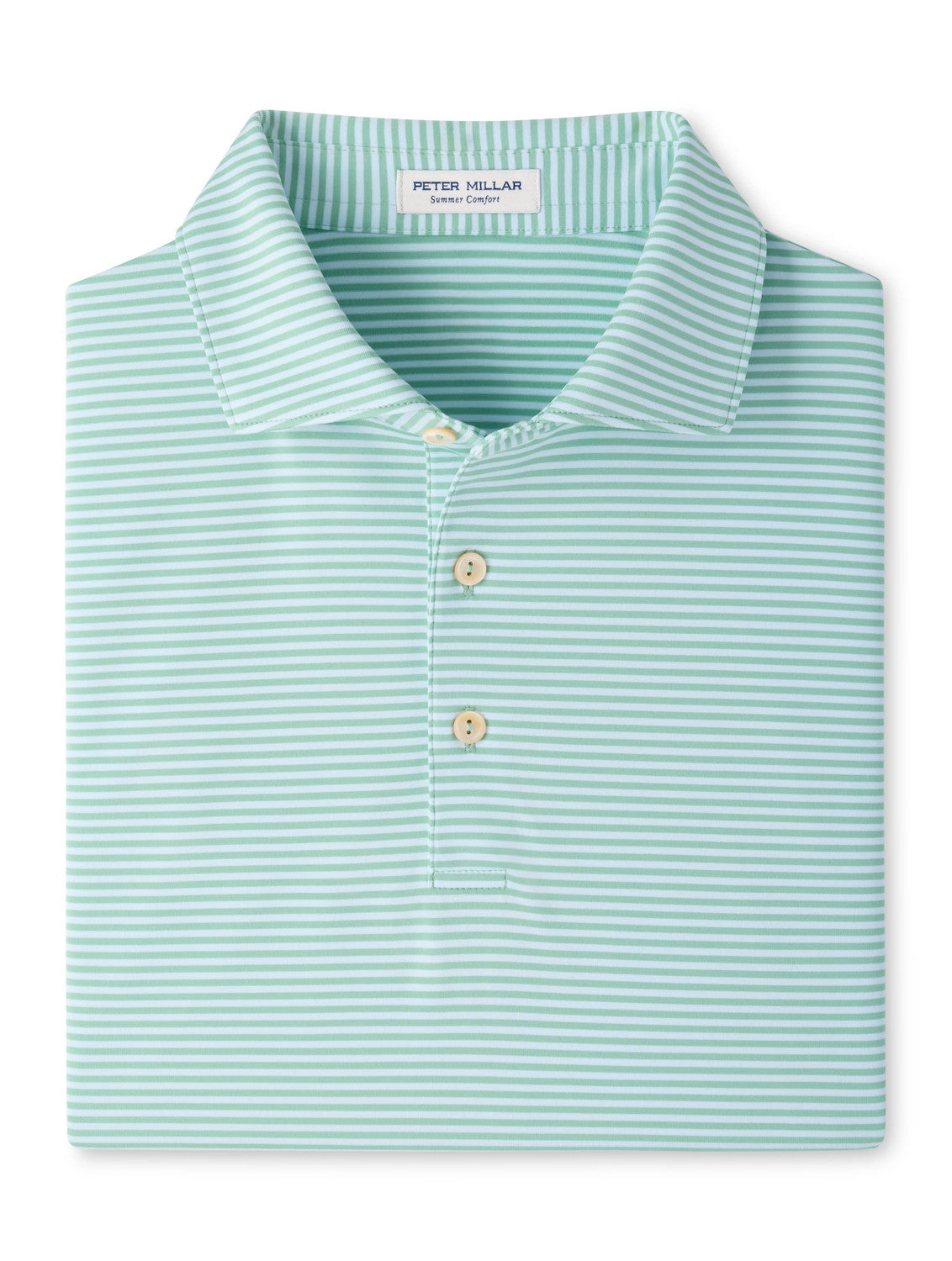 Hales Performance Jersey Polo - Sean Self Collar - Fresh Mint