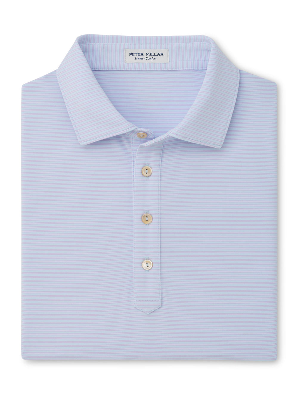 Wynn Performance Jersey Polo - Hogan Hard Collar - Pale Blue