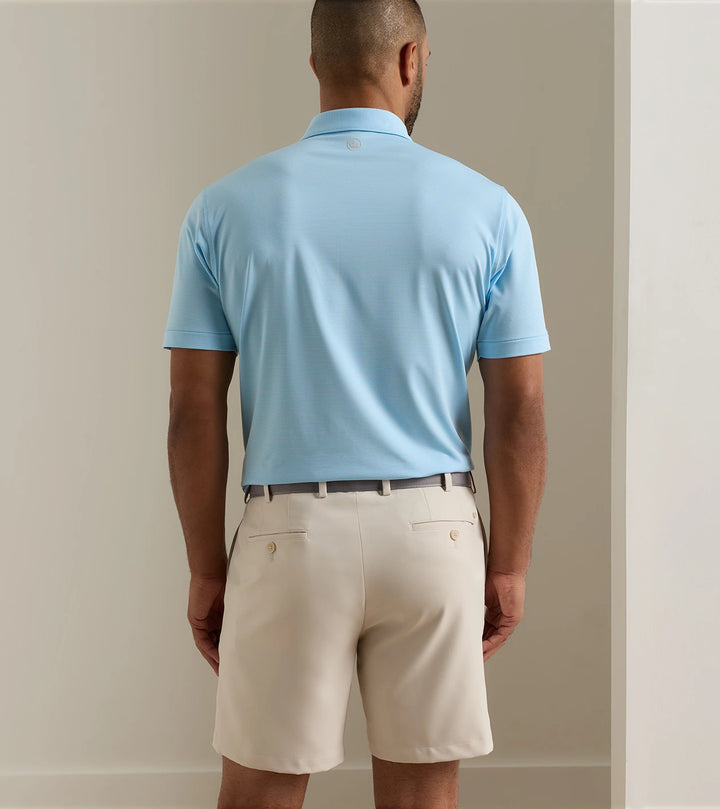 Wynn Performance Jersey Polo - Hogan Hard Collar - Robin Blue