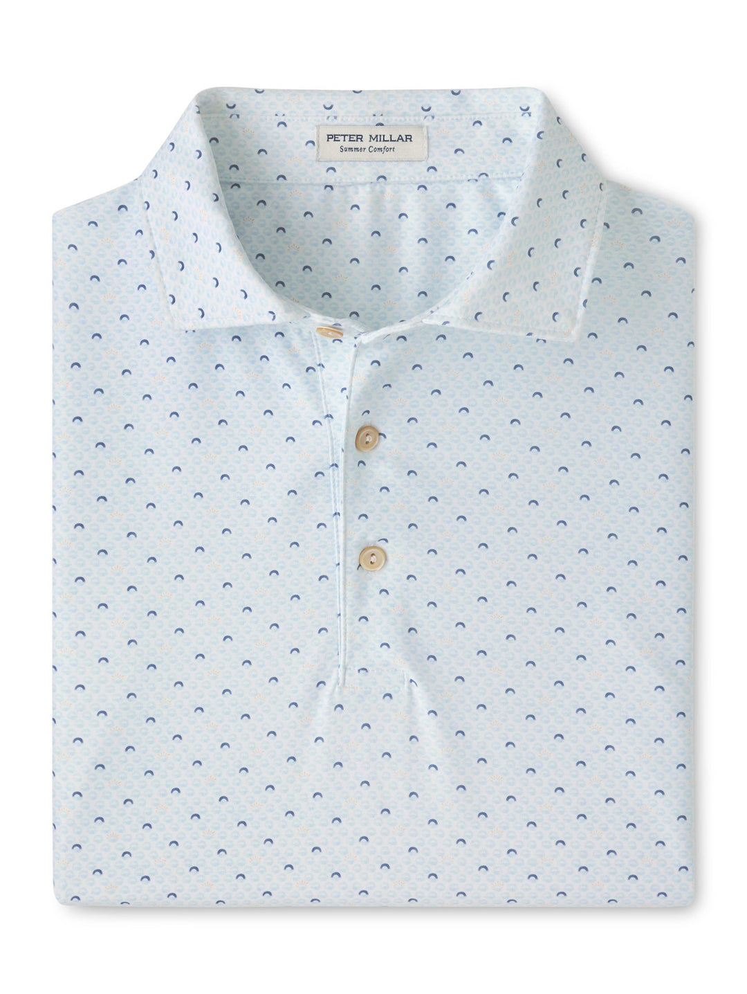 Morning Sky Performance Jersey Polo - Sean Self Collar - White