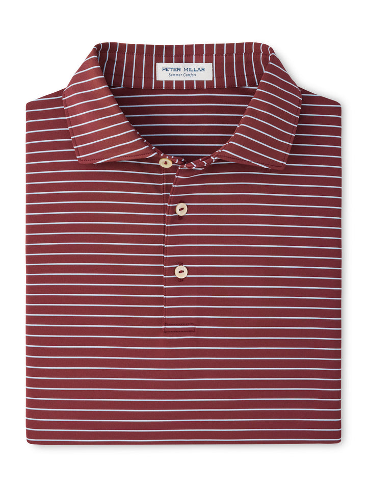 Oaks Performance Jersey Polo - Sean Self Collar - Bordeaux