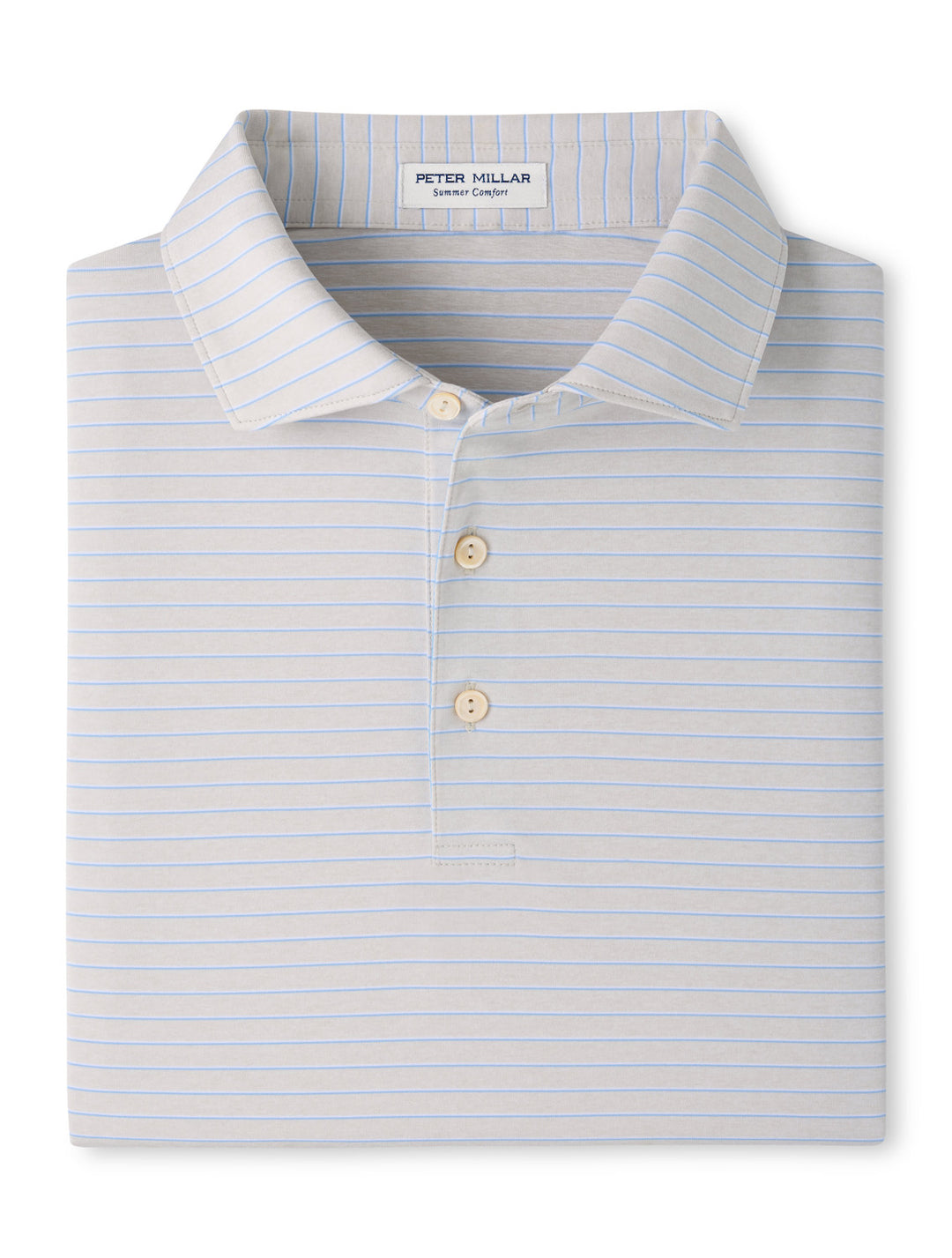 Oaks Performance Jersey Polo - Sean Self Collar - British Grey