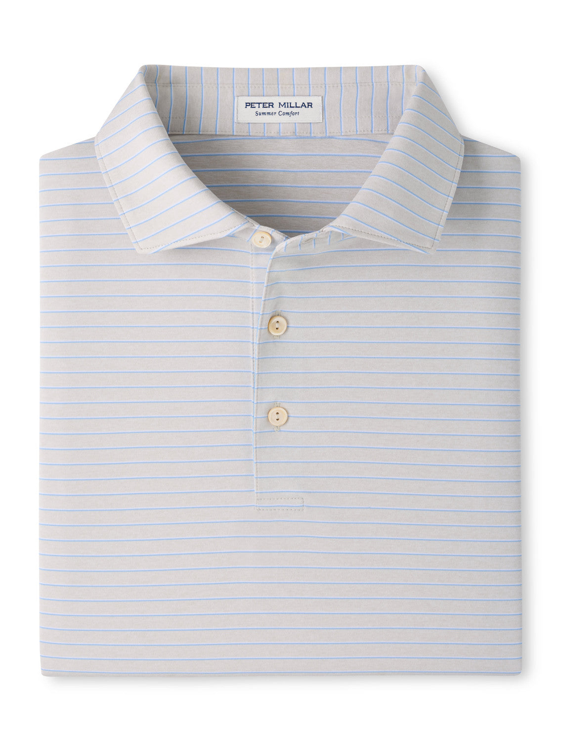 Oaks Performance Jersey Polo - Sean Self Collar - British Grey