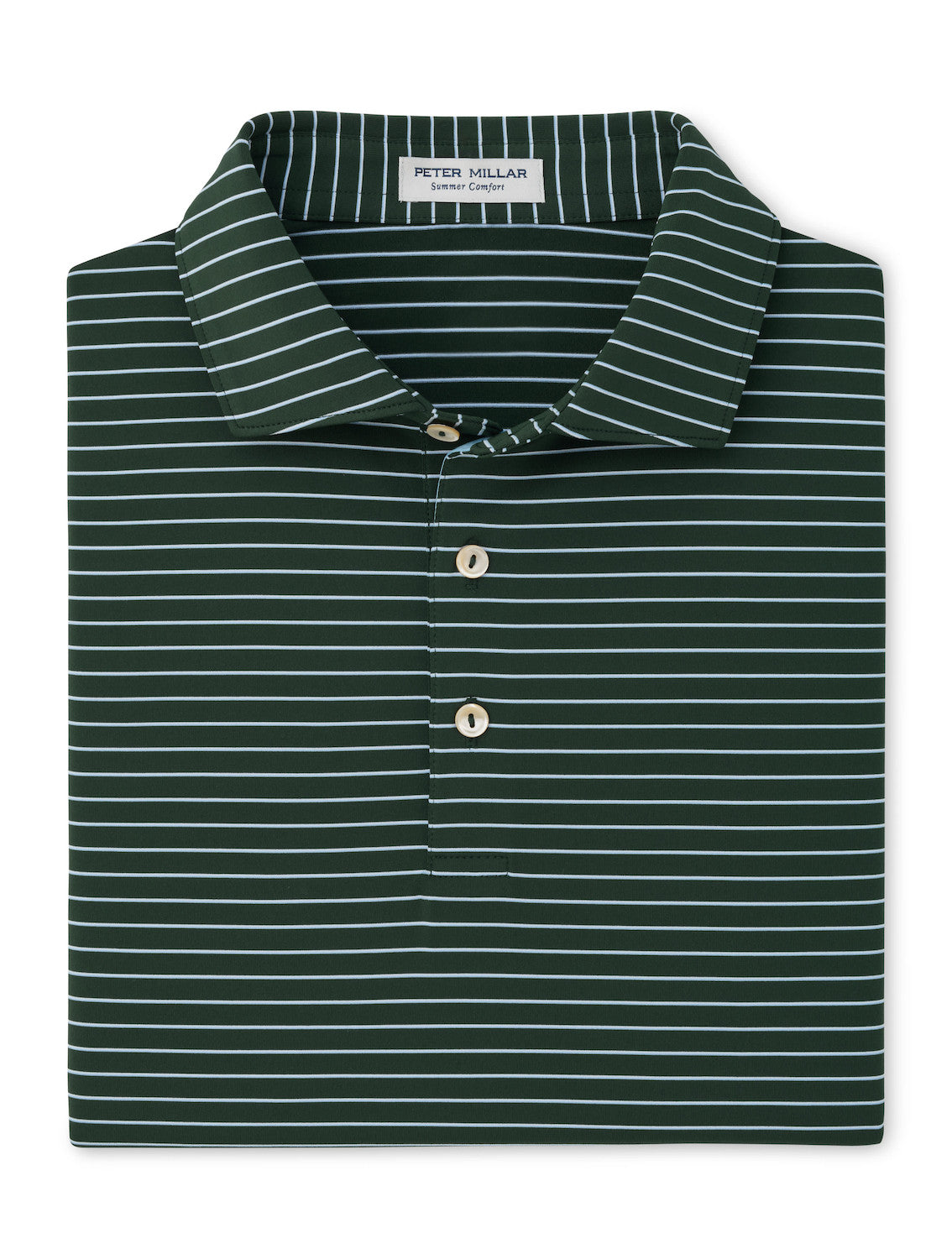 Oaks Performance Jersey Polo - Sean Self Collar - Pine Brook